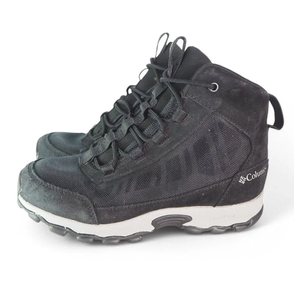Columbia Flow‎ Borough Mid Outdoor Hiking Boots Black BY0121-010 Youth 3